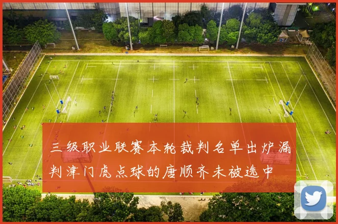 三级职业联赛本轮裁判名单出炉漏判津门虎点球的唐顺齐未被选中